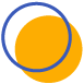 circulo naranja y azul